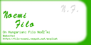 noemi filo business card